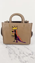 Load image into Gallery viewer, Coach x Jean-Michel Basquiat Rogue 25 Pez Dispenser Dinosaur Bag in Elm Leather & Suede - Handbag Crosbody Shoulder Bag in Taupe Beechwood Coach 6889