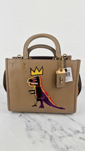 Load image into Gallery viewer, Coach x Jean-Michel Basquiat Rogue 25 Pez Dispenser Dinosaur Bag in Elm Leather & Suede - Handbag Crosbody Shoulder Bag in Taupe Beechwood Coach 6889