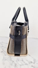 Load image into Gallery viewer, Coach Swagger 27 in Genuine Snakeskin Colorblock Black & White Chalk Leather Handbag - Coach 57113