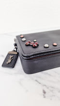 Load image into Gallery viewer, Coach 1941 Dinky Black with Crystal Bow Embellishment - Smooth Leather Crossbody Bag Coach 38646