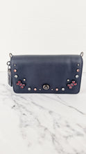 Load image into Gallery viewer, Coach 1941 Dinky Black with Crystal Bow Embellishment - Smooth Leather Crossbody Bag Coach 38646