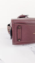 Load image into Gallery viewer, Coach Rogue 25 in Oxblood Pebble Leather with Red Suede Lining Coach 54536