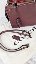 Load image into Gallery viewer, Coach Rogue 25 in Oxblood Pebble Leather with Red Suede Lining Coach 54536