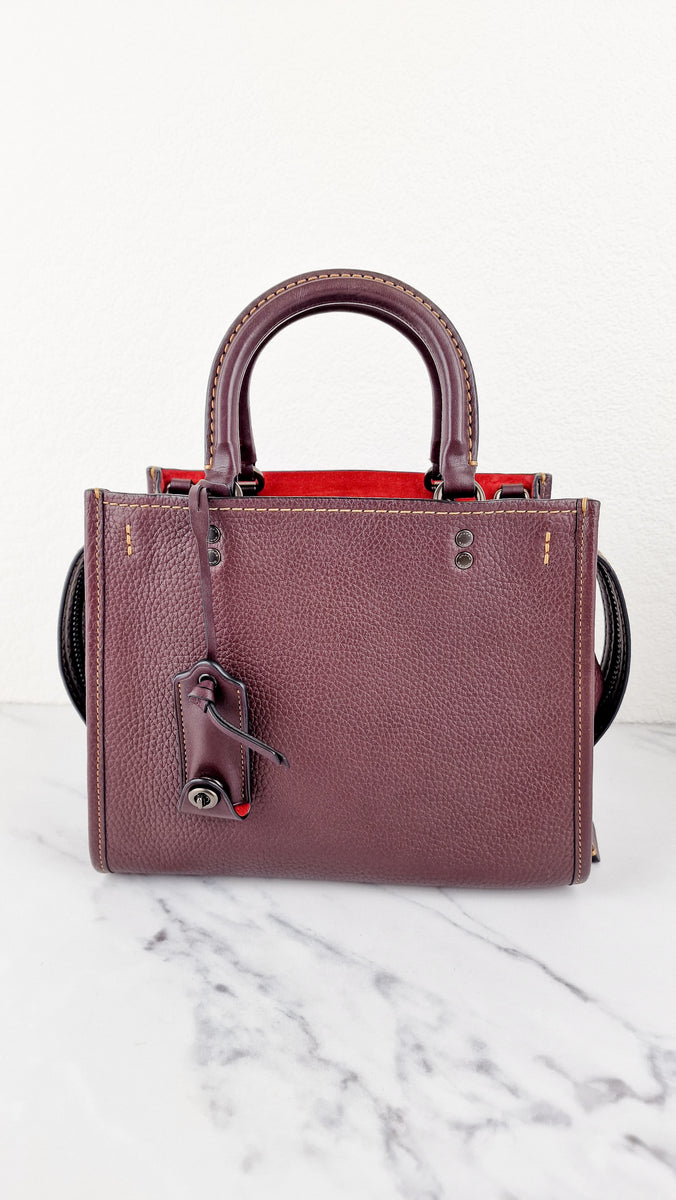 Oxblood best sale coach purse