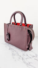 Load image into Gallery viewer, Coach Rogue 25 in Oxblood Pebble Leather with Red Suede Lining Coach 54536