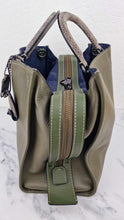 Load image into Gallery viewer, Coach 1941 Rogue 36 in Army Green Olive with Genuine Snakeskin Handles - Shoulder Bag Handbag - Coach 58965