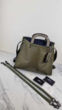 Load image into Gallery viewer, Coach 1941 Rogue 36 in Army Green Olive with Genuine Snakeskin Handles - Shoulder Bag Handbag - Coach 58965