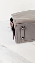 Load image into Gallery viewer, Coach 1941 Rogue 31 in Heather Grey Pebbled Leather with Oxblood Suede Sides Colorblock Satchel Handbag - Coach 23755