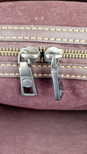 Load image into Gallery viewer, Coach 1941 Rogue 31 in Heather Grey Pebbled Leather with Oxblood Suede Sides Colorblock Satchel Handbag - Coach 23755