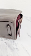 Load image into Gallery viewer, Coach 1941 Rogue 31 in Heather Grey Pebbled Leather with Oxblood Suede Sides Colorblock Satchel Handbag - Coach 23755