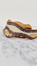 Load image into Gallery viewer, Coach Novelty Strap with Wave Patchwork and Snakeskin Detail Ivory Colorblock - Coach 68587