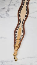 Load image into Gallery viewer, Coach Novelty Strap with Wave Patchwork and Snakeskin Detail Ivory Colorblock - Coach 68587