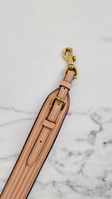 Load image into Gallery viewer, Coach Novelty Strap With Colorblock Deco Quilting - Beige Nude Metallic Leather - Crossbody Shoulder Strap - Coach 68812