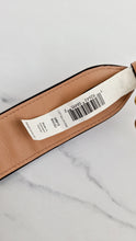 Load image into Gallery viewer, Coach Novelty Strap With Colorblock Deco Quilting - Beige Nude Metallic Leather - Crossbody Shoulder Strap - Coach 68812