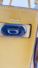 Load image into Gallery viewer, Coach 1941 Double Swagger Flax Yellow Handbag C Chain Strap Leather Bag - Coach 25831