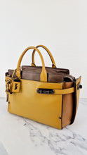 Load image into Gallery viewer, Coach 1941 Double Swagger Flax Yellow Handbag C Chain Strap Leather Bag - Coach 25831