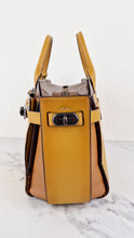 Load image into Gallery viewer, Coach 1941 Double Swagger Flax Yellow Handbag C Chain Strap Leather Bag - Coach 25831