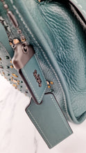 Load image into Gallery viewer, Coach 1941 Rogue 25 in Dark Turquoise With Prairie Rivets Pebble Leather Satchel - Coach 21590