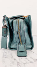Load image into Gallery viewer, Coach 1941 Rogue 25 in Dark Turquoise With Prairie Rivets Pebble Leather Satchel - Coach 21590