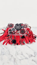 Load image into Gallery viewer, Coach 1941 Dinkier in Vermillion Red with Wild Tea Roses Studs & Fringes - Crossbody Bag Clutch Mini Dinky - Coach 86852