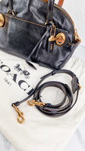 Load image into Gallery viewer, Coach 1941 Outlaw Satchel Bag in Black Polished Grain Leather - Shoulder Bag Handbag - Coach 38190