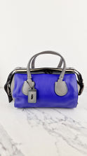 Load image into Gallery viewer, Coach 1941 Badlands Satchel Bag in Purple Blue Heather Grey Colorblock Smooth Leather - Coach 56587