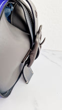 Load image into Gallery viewer, Coach 1941 Badlands Satchel Bag in Purple Blue Heather Grey Colorblock Smooth Leather - Coach 56587