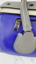 Load image into Gallery viewer, Coach 1941 Badlands Satchel Bag in Purple Blue Heather Grey Colorblock Smooth Leather - Coach 56587
