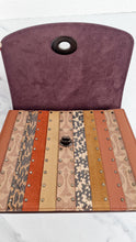 Load image into Gallery viewer, Coach Parker Top Handle With Signature Canvas Patchwork Stripes And Snakeskin Detail - Coach 79269