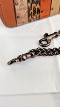 Load image into Gallery viewer, Coach Parker Top Handle With Signature Canvas Patchwork Stripes And Snakeskin Detail - Coach 79269