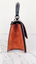 Load image into Gallery viewer, Coach Parker Top Handle With Signature Canvas Patchwork Stripes And Snakeskin Detail - Coach 79269