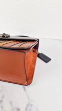 Load image into Gallery viewer, Coach Parker Top Handle With Signature Canvas Patchwork Stripes And Snakeskin Detail - Coach 79269