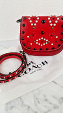 Load image into Gallery viewer, Coach 1941 Saddle 17 With Western Rivets in Red Leather Crossbody Bag - Coach 56564