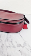 Load image into Gallery viewer, Coach 1941 Saddle 23 Bag in Burgundy Smooth Leather - Crossbody Shoulder Bag Red - Coach 55036