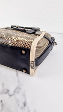 Load image into Gallery viewer, Coach Swagger 21 in Snakeskin Black & White Chalk Colorblock Handbag - Coach 57748