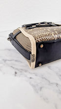 Load image into Gallery viewer, Coach Swagger 21 in Snakeskin Black & White Chalk Colorblock Handbag - Coach 57748