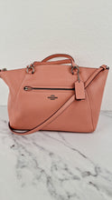 Load image into Gallery viewer, Coach Prairie Satchel in Peony Pink Pebble Leather - Zip Top Handbag - Coach 34340