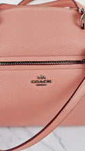 Load image into Gallery viewer, Coach Prairie Satchel in Peony Pink Pebble Leather - Zip Top Handbag - Coach 34340