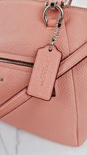 Load image into Gallery viewer, Coach Prairie Satchel in Peony Pink Pebble Leather - Zip Top Handbag - Coach 34340