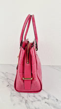 Load image into Gallery viewer, Coach Swagger Frame Bag in Pink Croc Embossed Leather - Handbag Crossbody Bag - Coach 37998