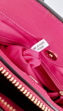 Load image into Gallery viewer, Coach Swagger Frame Bag in Pink Croc Embossed Leather - Handbag Crossbody Bag - Coach 37998