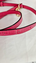 Load image into Gallery viewer, Coach Swagger Frame Bag in Pink Croc Embossed Leather - Handbag Crossbody Bag - Coach 37998