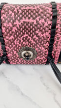 Load image into Gallery viewer, Coach 1941 Dinkier with Whipstitch Snake Trim in Black Smooth Leather With Pink Snakeskin - Crossbody Bag Clutch Mini Dinky - Coach 86819