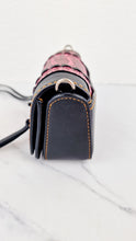 Load image into Gallery viewer, Coach 1941 Dinkier with Whipstitch Snake Trim in Black Smooth Leather With Pink Snakeskin - Crossbody Bag Clutch Mini Dinky - Coach 86819