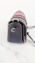 Load image into Gallery viewer, Coach 1941 Dinkier with Whipstitch Snake Trim in Black Smooth Leather With Pink Snakeskin - Crossbody Bag Clutch Mini Dinky - Coach 86819