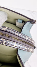 Load image into Gallery viewer, Coach Mason Carryall in Sage Pale Blue Green Smooth Leather & Snakeskin - Coach 38717