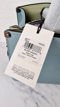 Load image into Gallery viewer, Coach Mason Carryall in Sage Pale Blue Green Smooth Leather & Snakeskin - Coach 38717