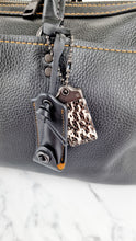 Load image into Gallery viewer, RARE Coach 1941 Rogue Satchel 36 Black with Colorblock Patchwork Snakeskin Handles - Coach 58689