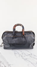 Load image into Gallery viewer, RARE Coach 1941 Rogue Satchel 36 Black with Colorblock Patchwork Snakeskin Handles - Coach 58689