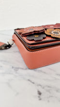 Load image into Gallery viewer, Coach 1941 Dinky With Tea Roses in Melon - Crossbody Shoulder Bag Floral Flowers Tolled Leather Appliqué- Coach 38197